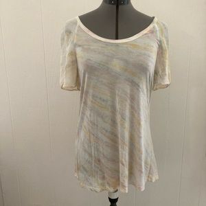 Lily Mason super soft multiple soft colors short sleeve top size S